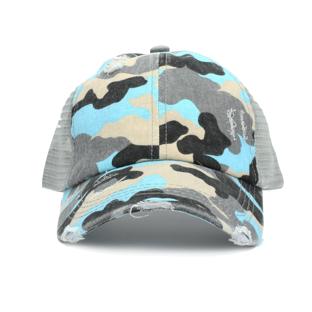 Summer outdoor baseball net cap cotton camouflage hat